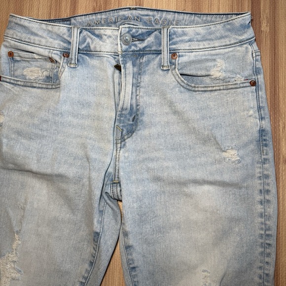 American Eagle Skinny Jeans Mens Air Flex 360 Distressed Men's Size 32x34 - Picture 3 of 11
